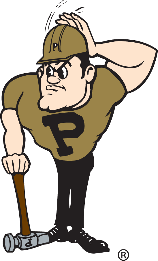 Purdue Boilermakers 1980-2015 Mascot Logo iron on transfers for T-shirts